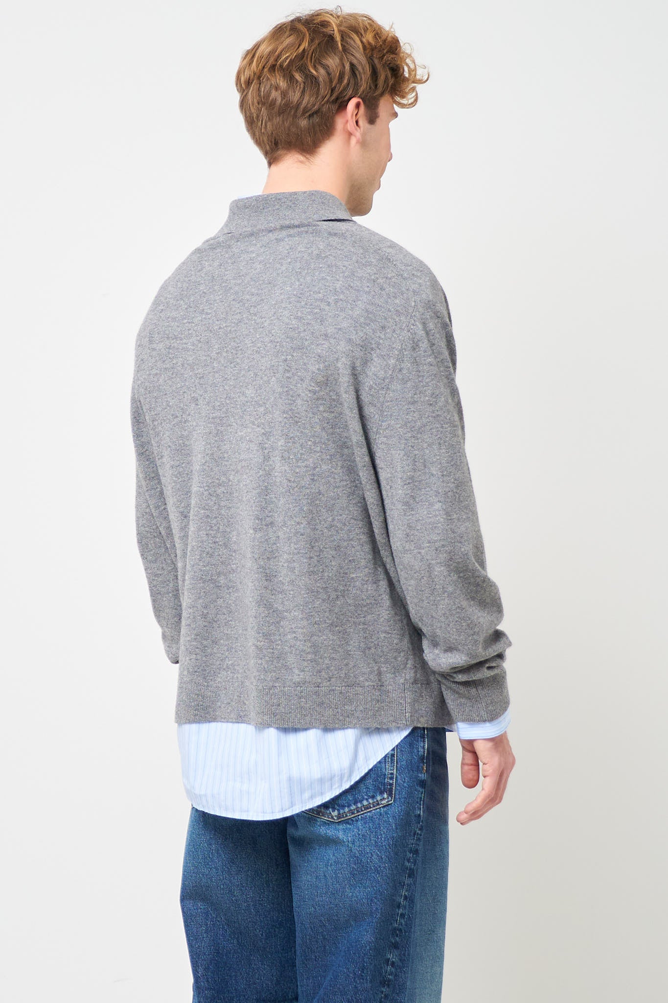 1996' Wool Polo Dark Grey