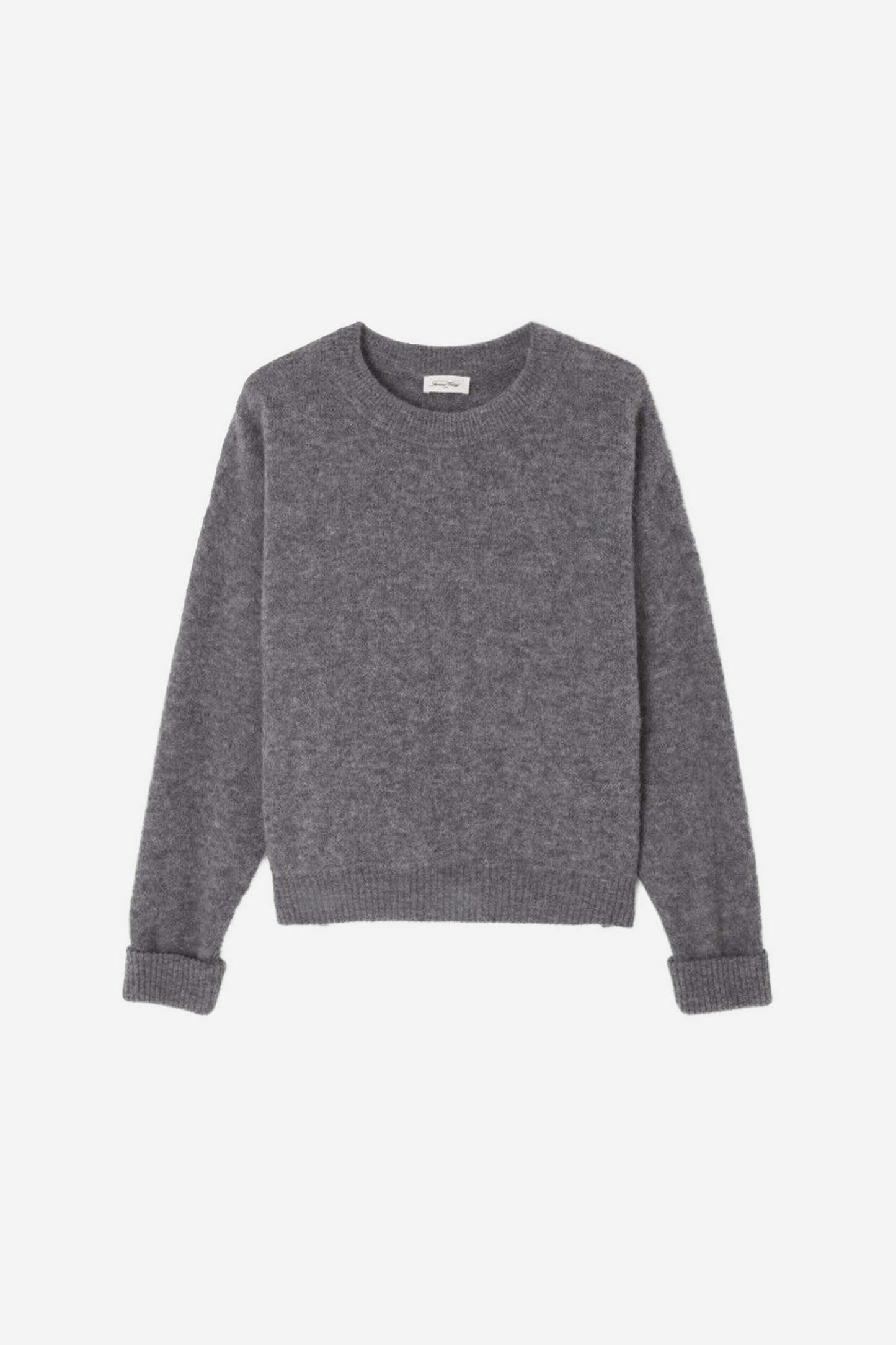 Pull Ample Ml Col Rond Acier Chiné