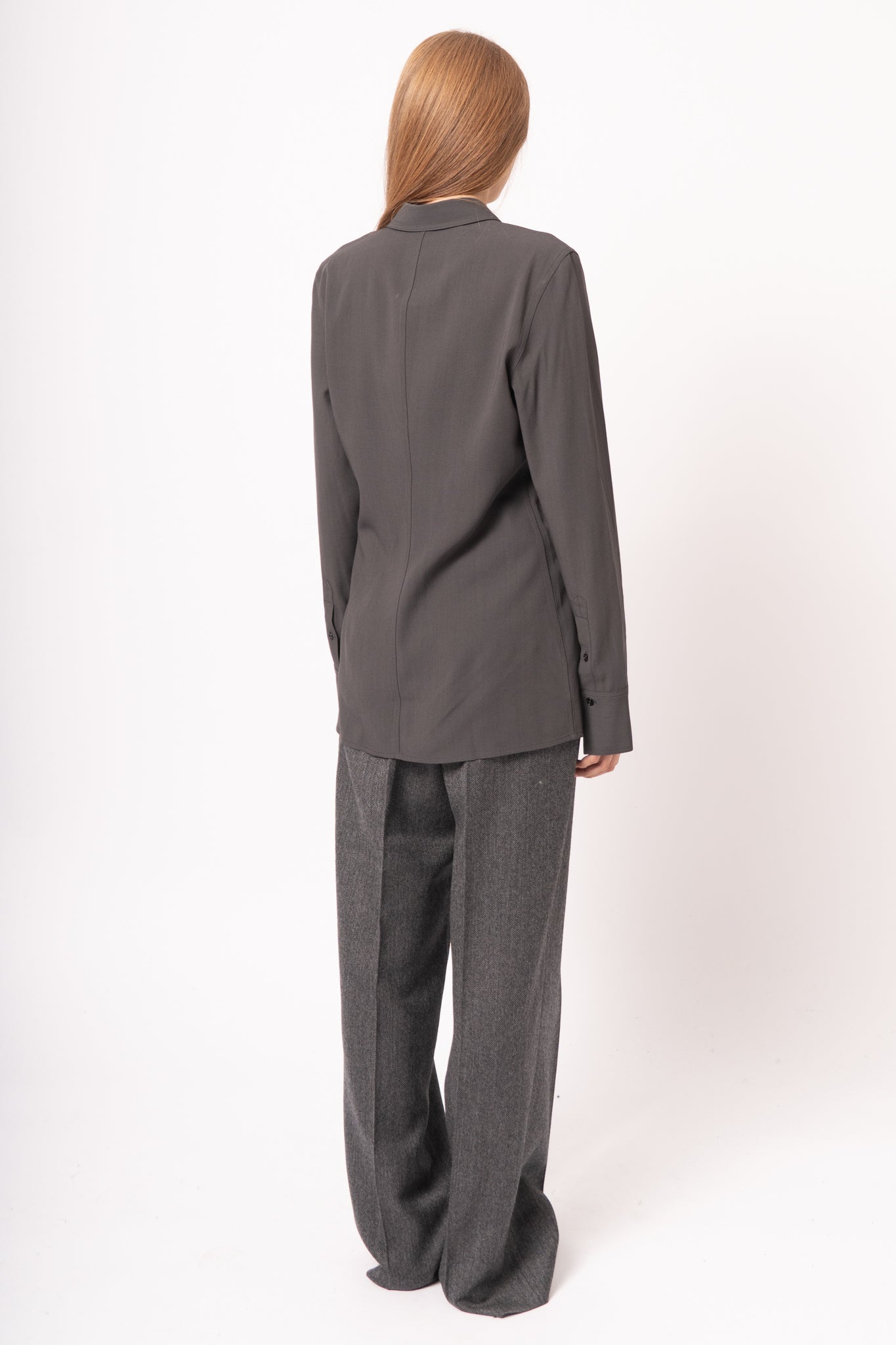 Lightweight Wool Shirt Washed Black