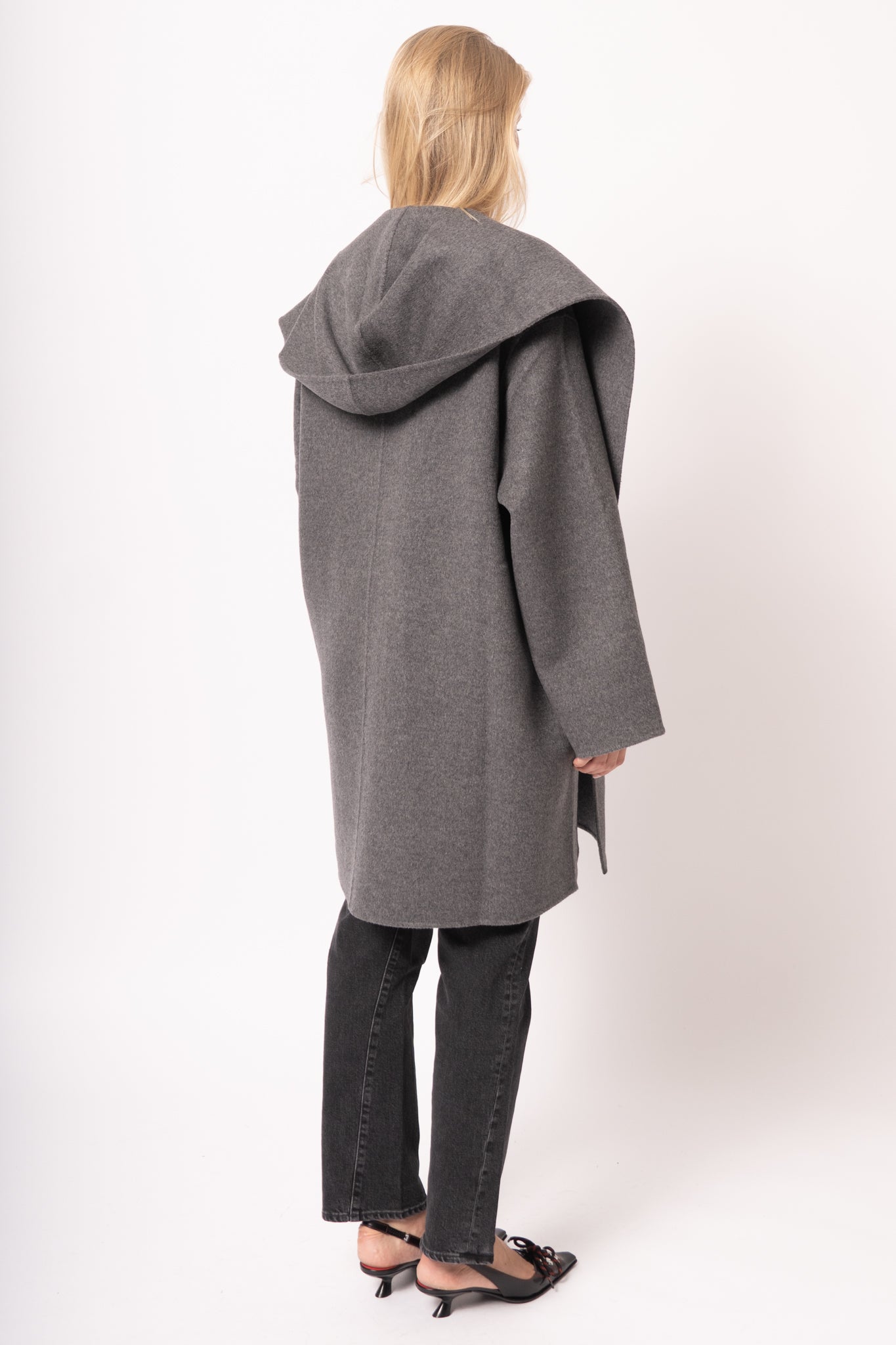 Hoodie Coat Pale Grey Mélange