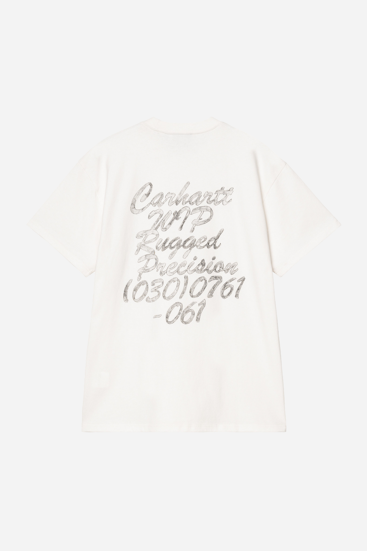 S/S Hatching Script T-Shirt D6Gd