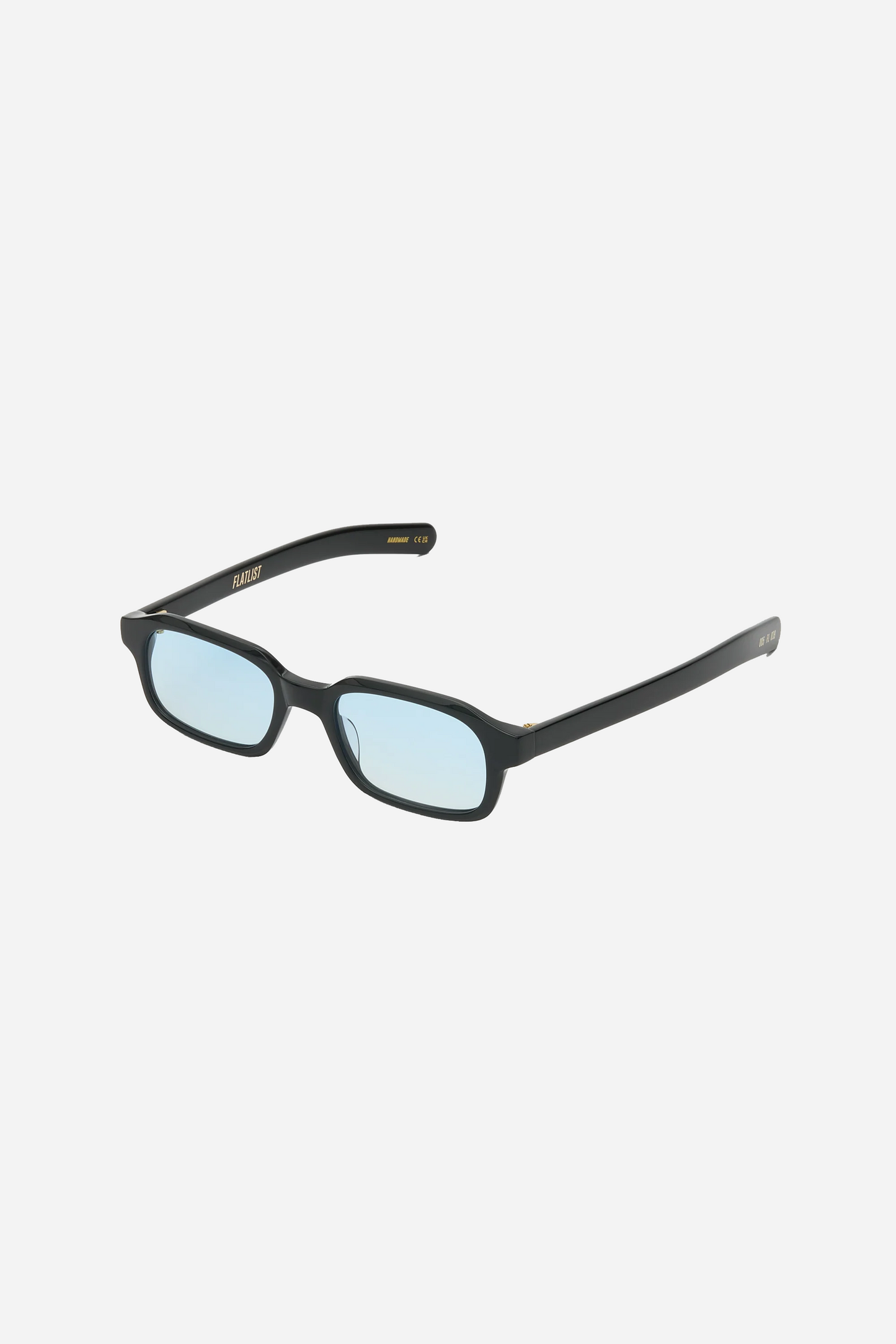 Hanky Solid Black Light Blue Gradient Lens