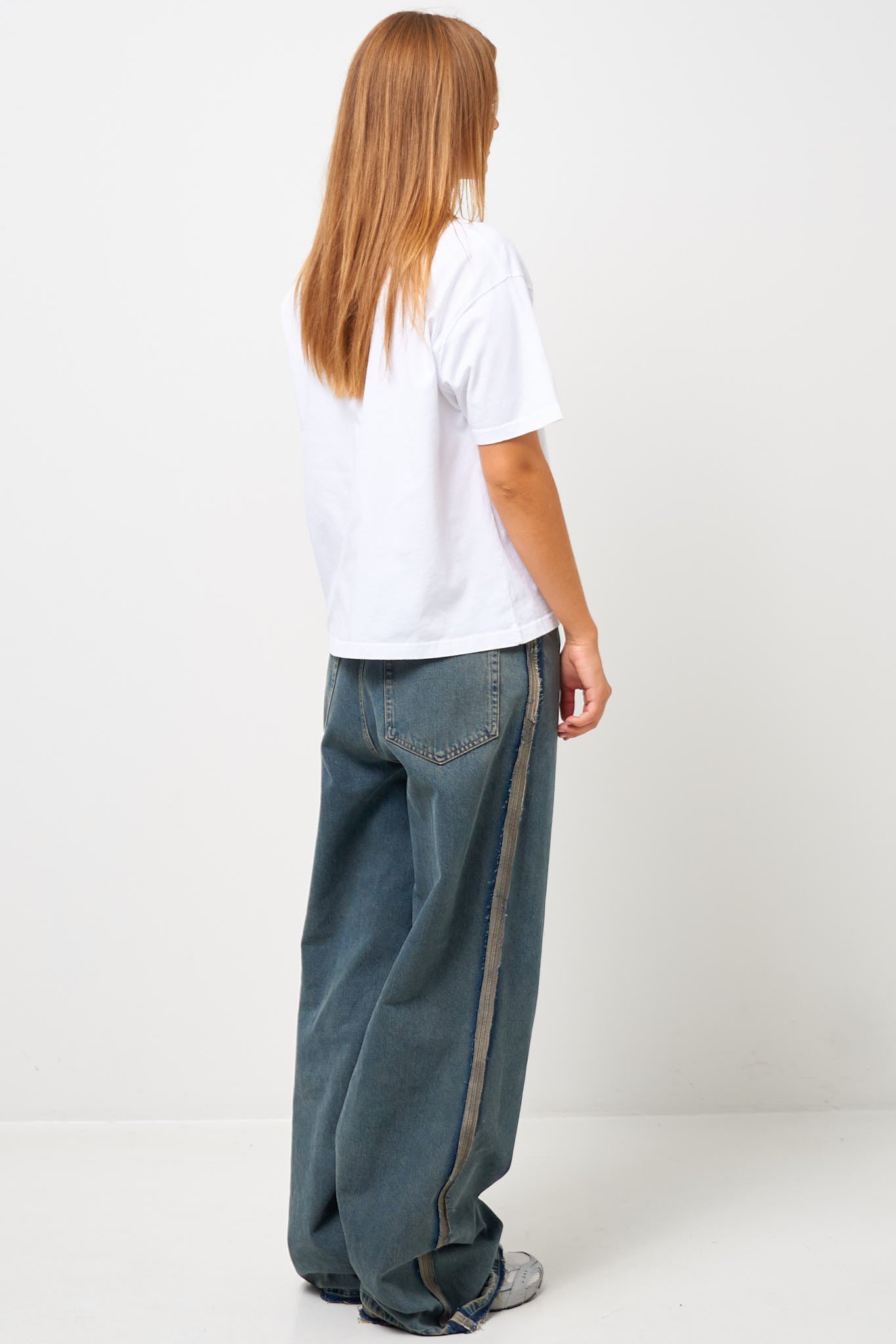 5 Pocket Jeans Washed Blue