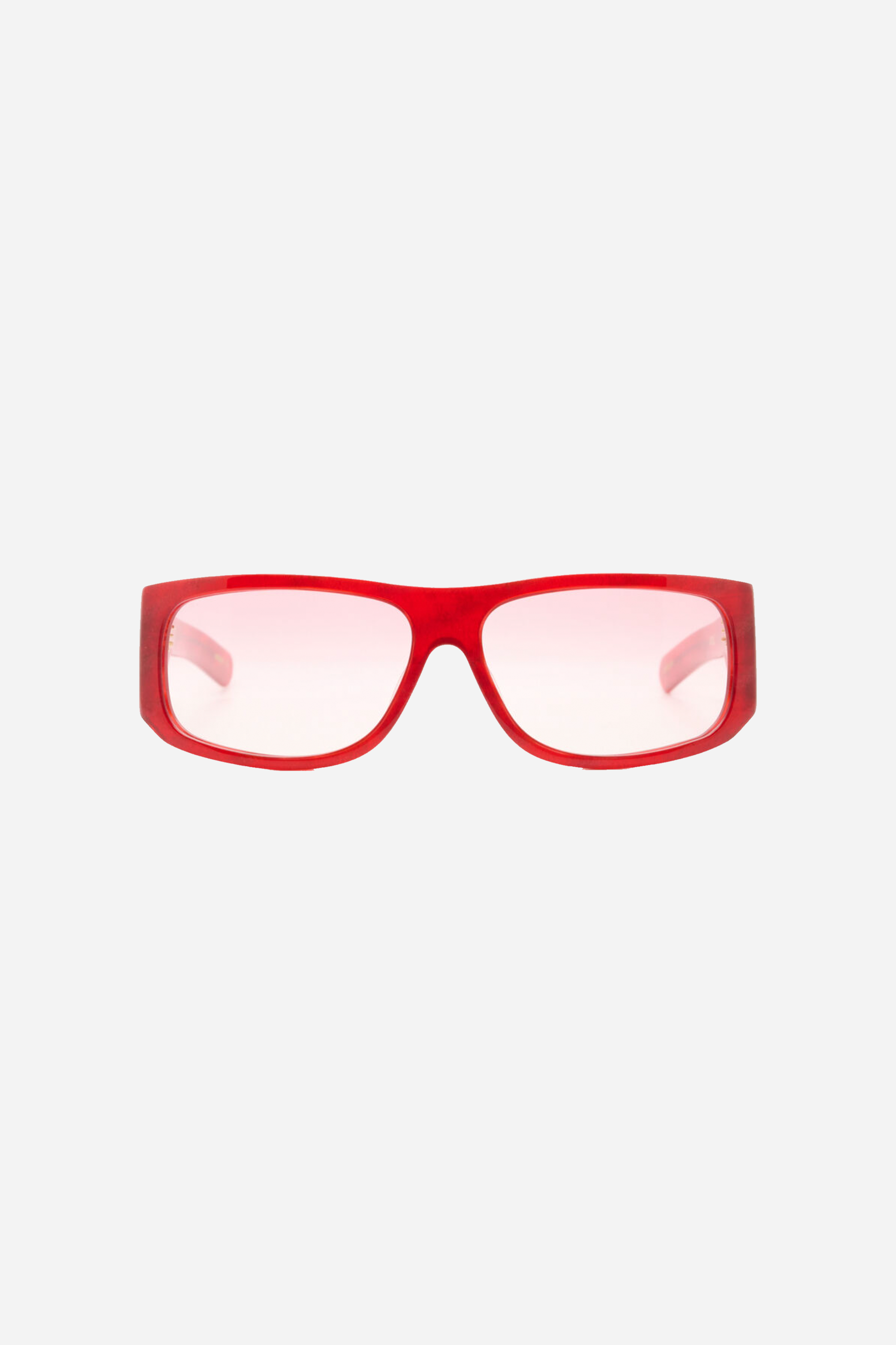 Flatlist Eyewear April Shimmery Red Horn Pink Gradient Lens STROM
