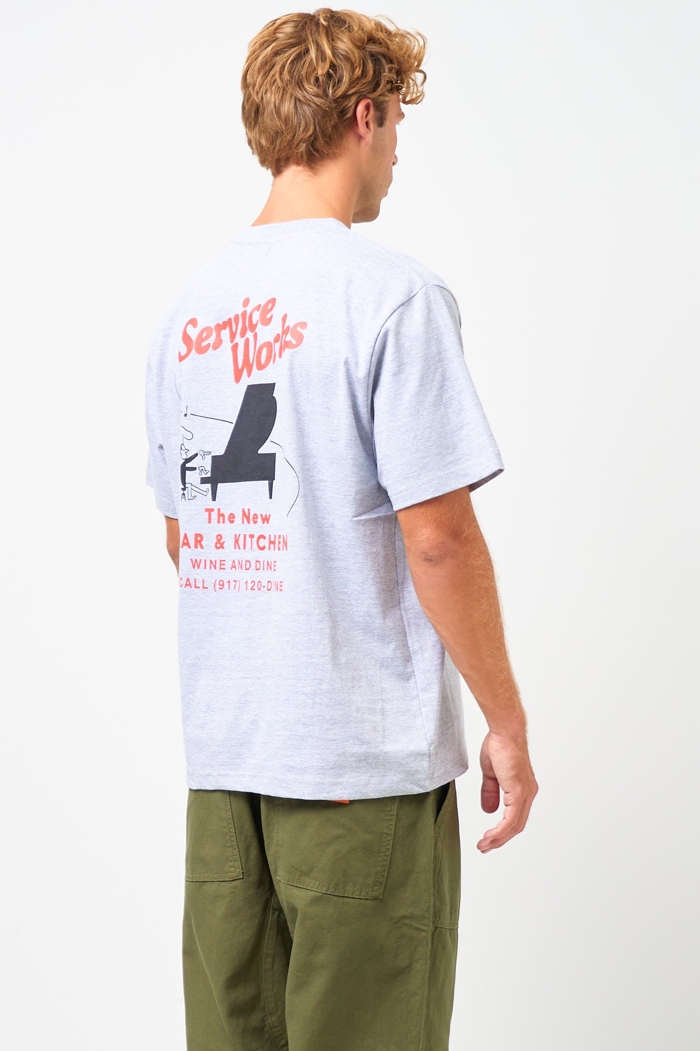 Bar + Kitchen Tee Heather Grey