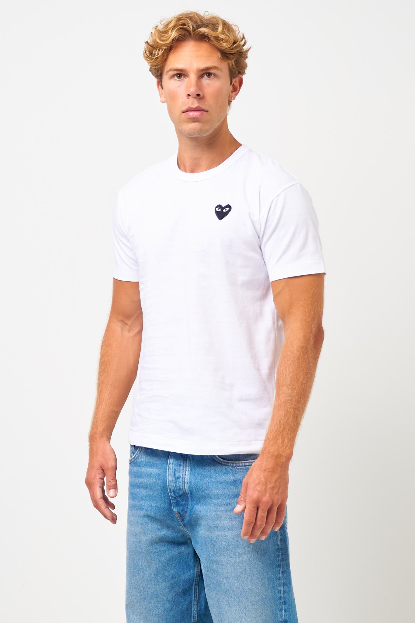 Comme des Garçons Play Black Heart T-shirt White – STRØM