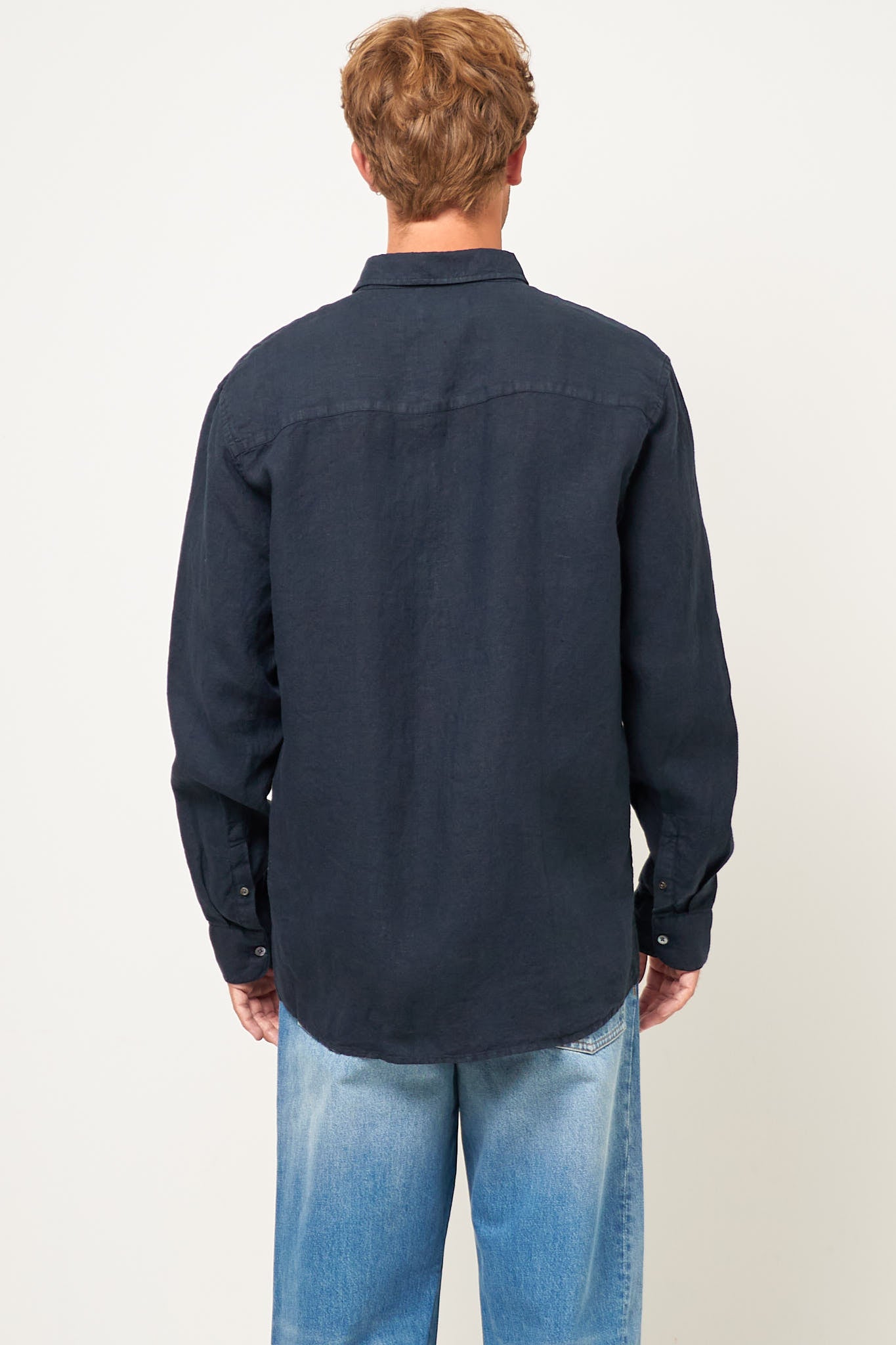 Brook Shirt Linen Navy