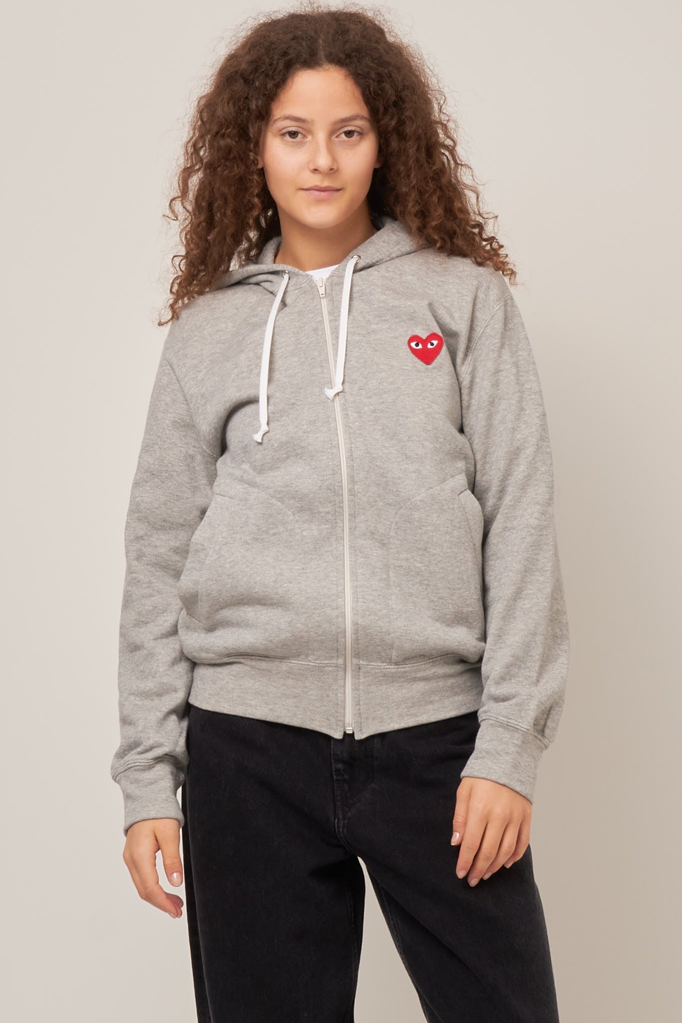 Hoodie with red heart best sale