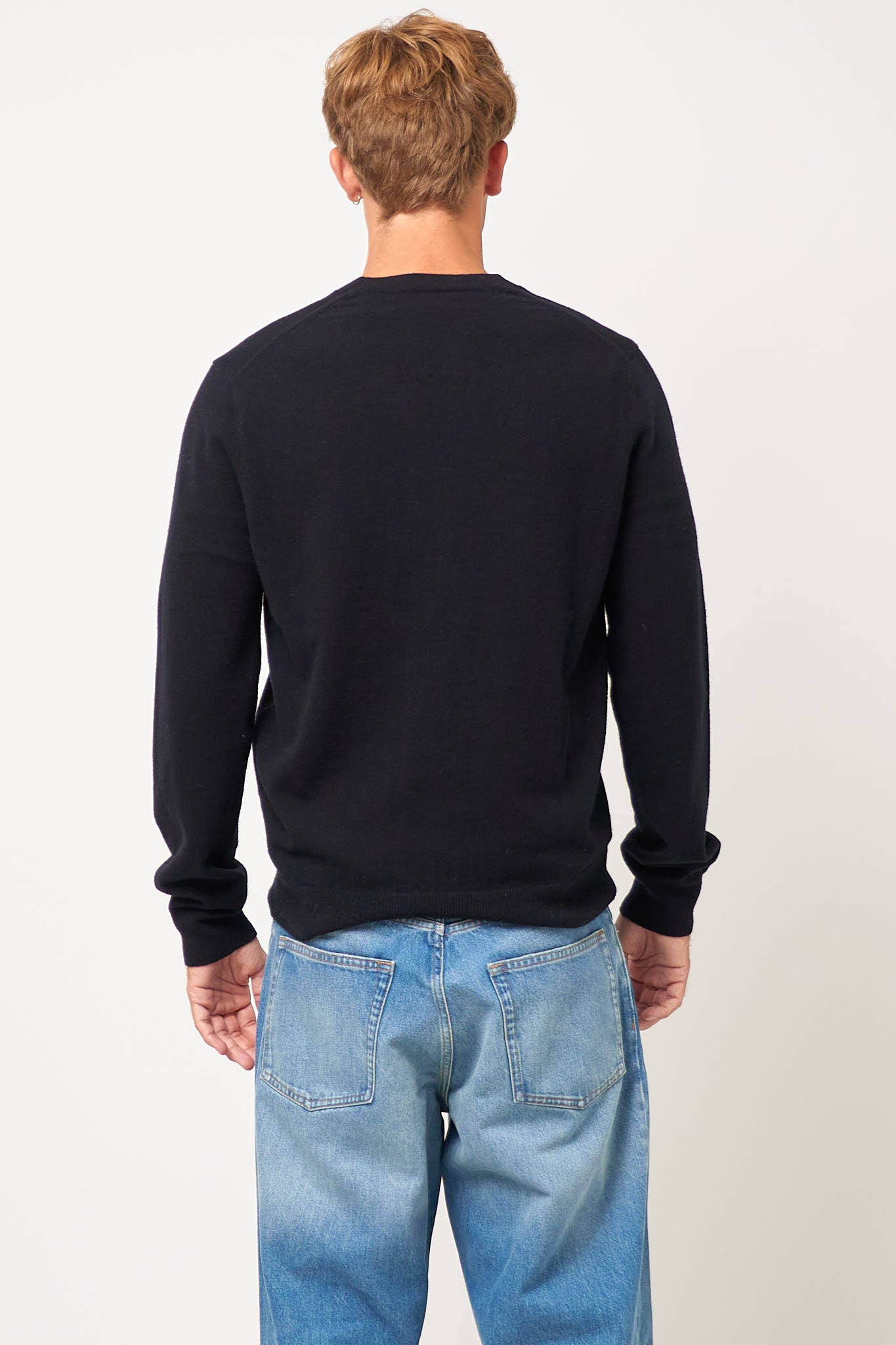 CDG V-Neck Pullover Black