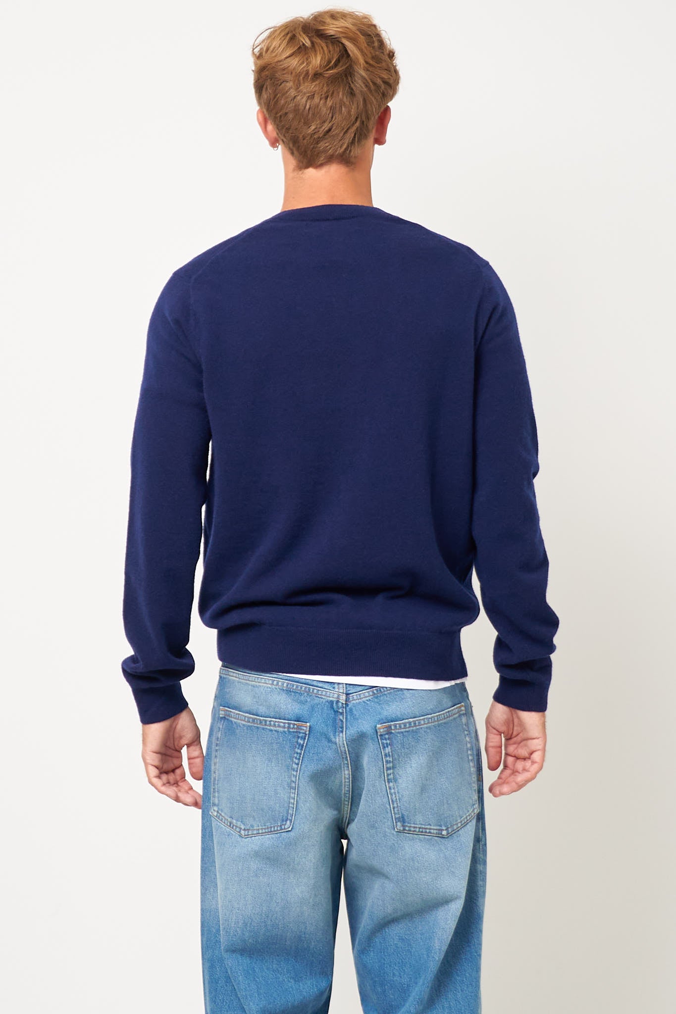 CDG V-Neck Pullover Navy