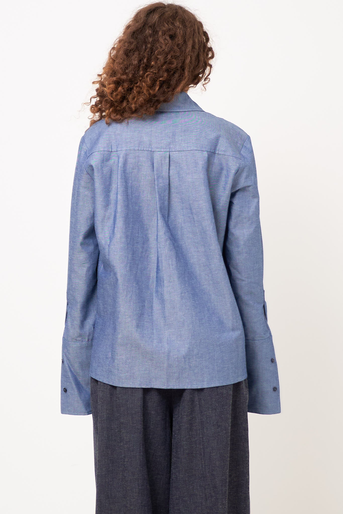 Cuff Shirt Linen Denim