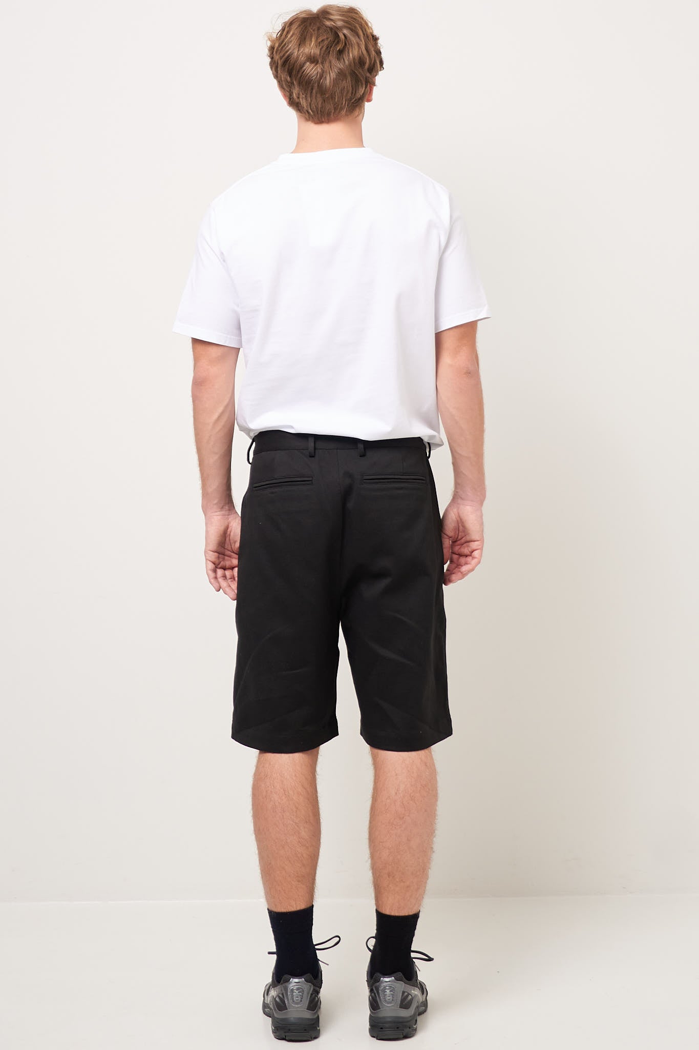 Fold Shorts Black Twill