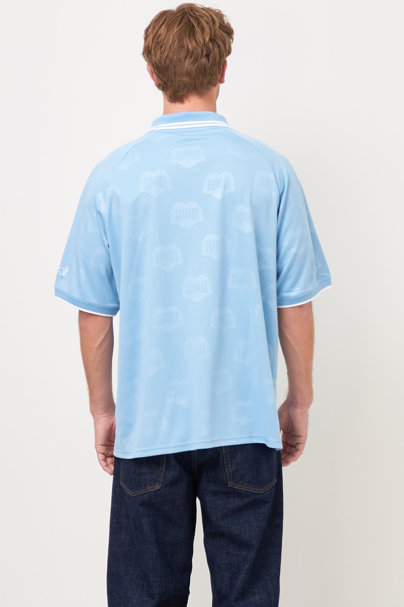 Hartt's Football T-shirt Jacquard Bluebird