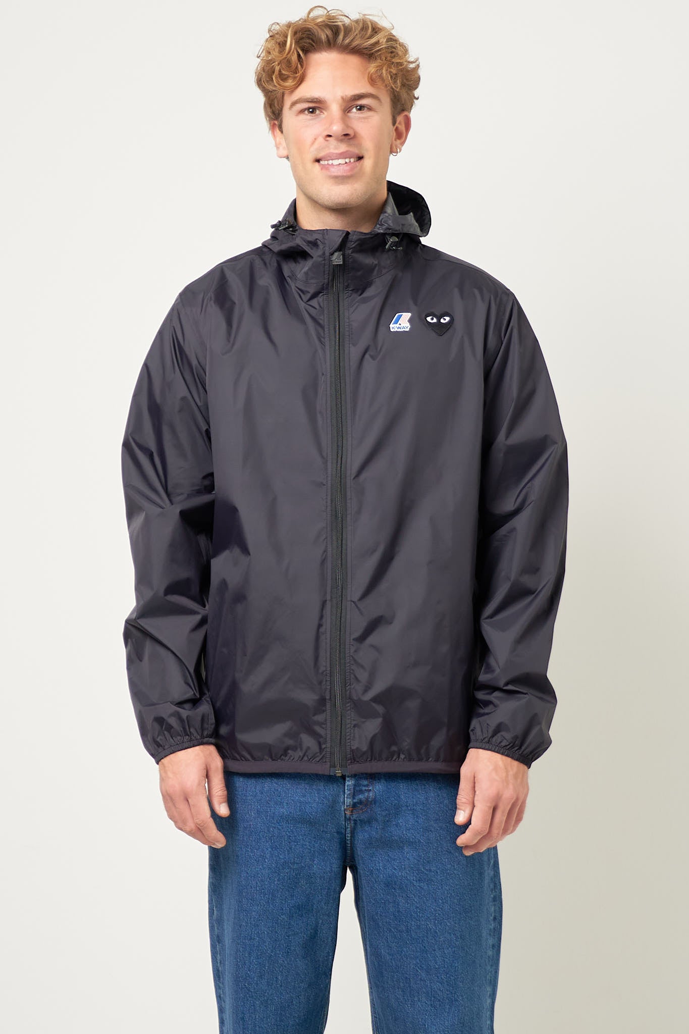 Comme des Garçons Play K-Way Hoodie Full Zip Black – STRØM