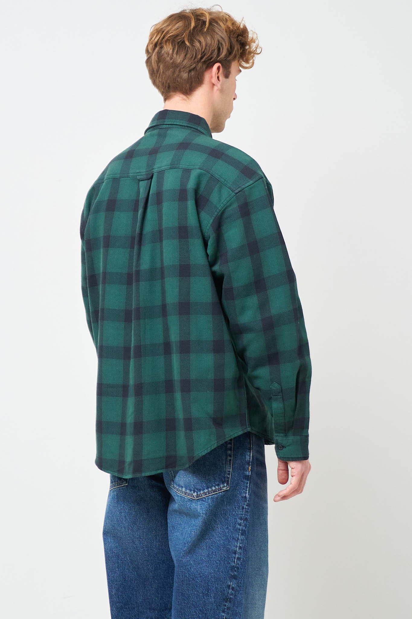 L/S Edmands Shirt Check/Kale Green