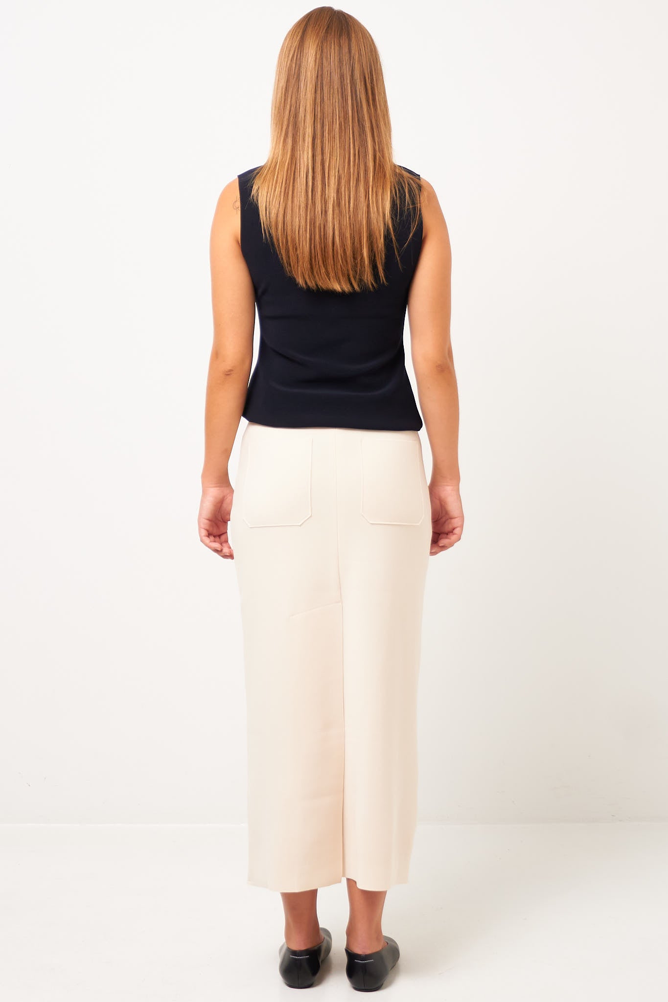 Lay2 H Long Skirt Eggshell