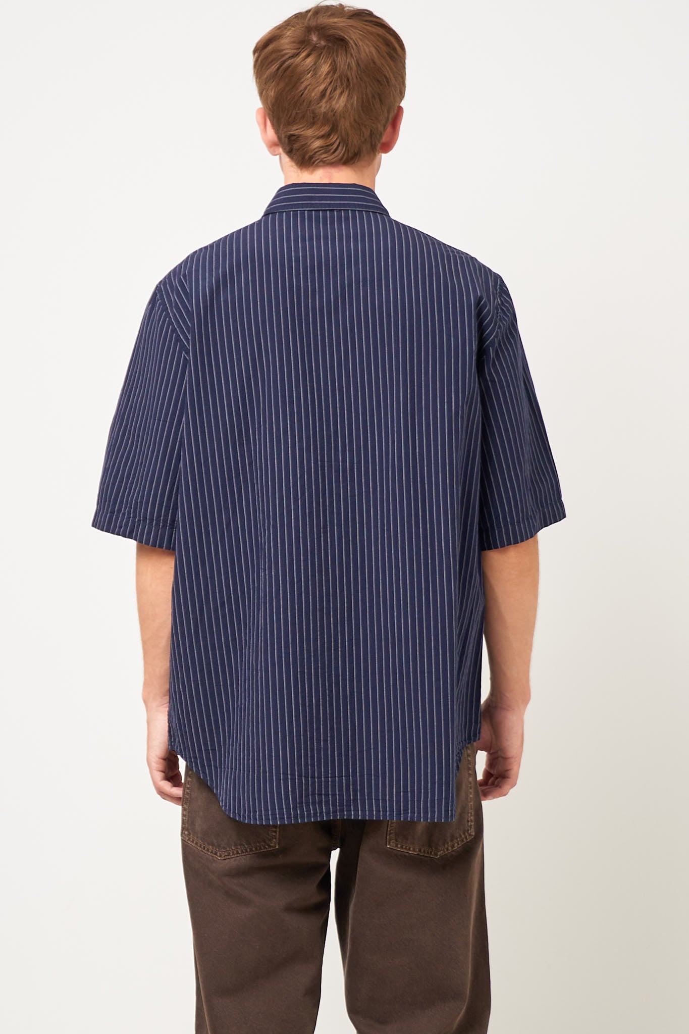 Short Sleeve Shirt Navy/White