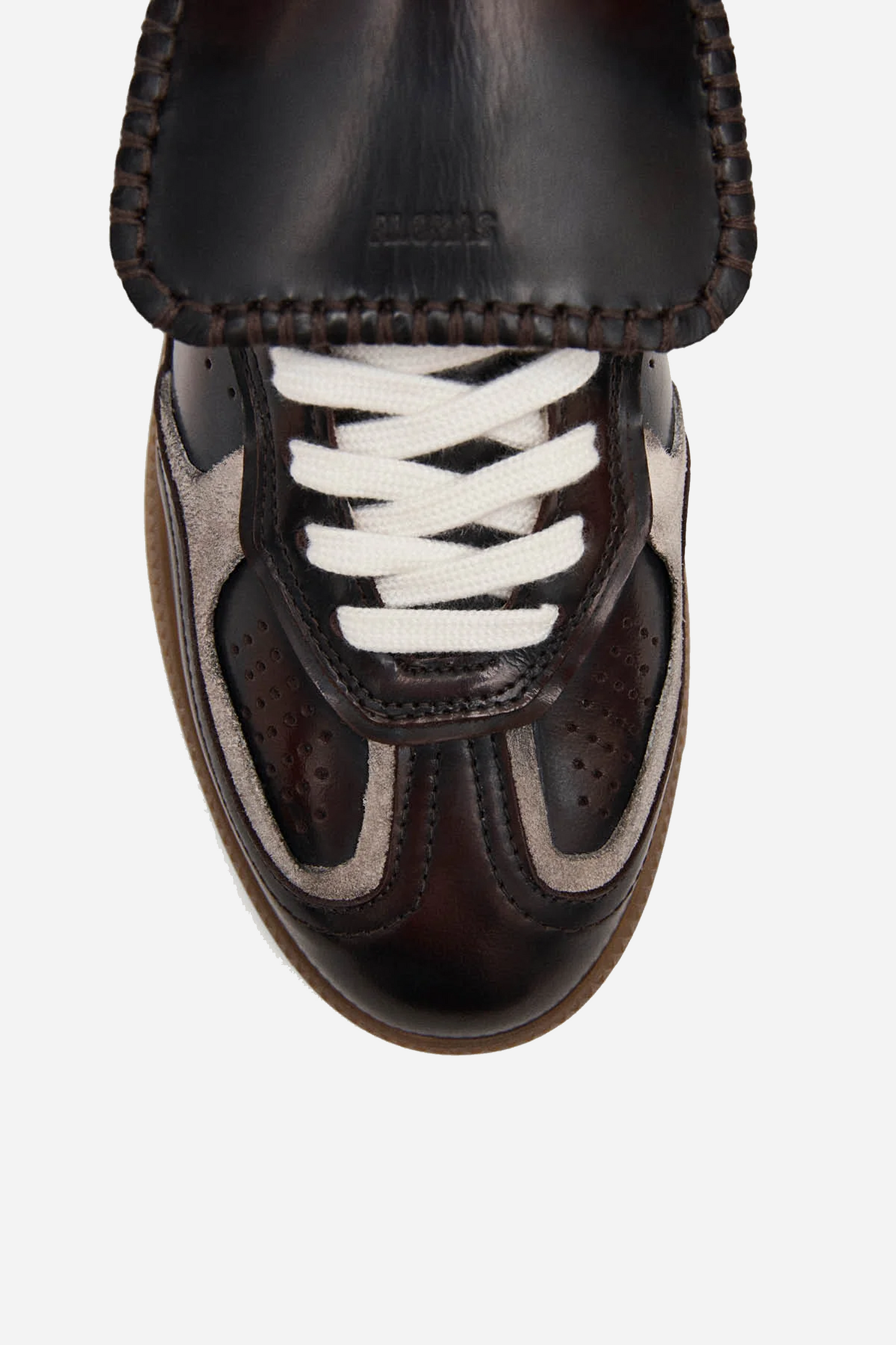 Tb.490 Club Brushed Dark Chocolate Leather Sneakers