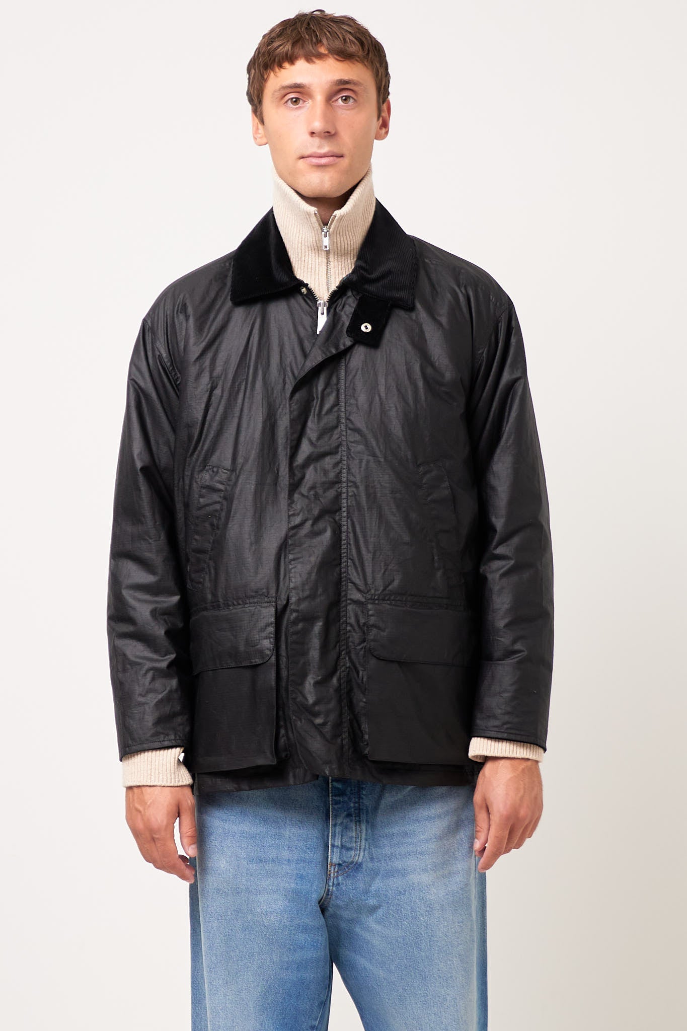 Sunflower - Waxed Ripstop Leisure Jacket Black – STRØM