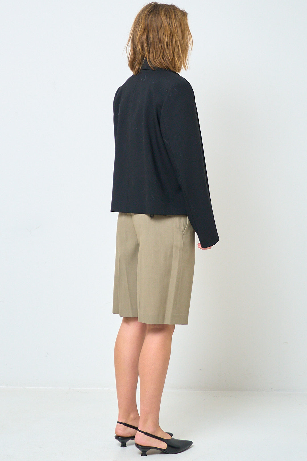 Wide Fluid Shorts Taupe