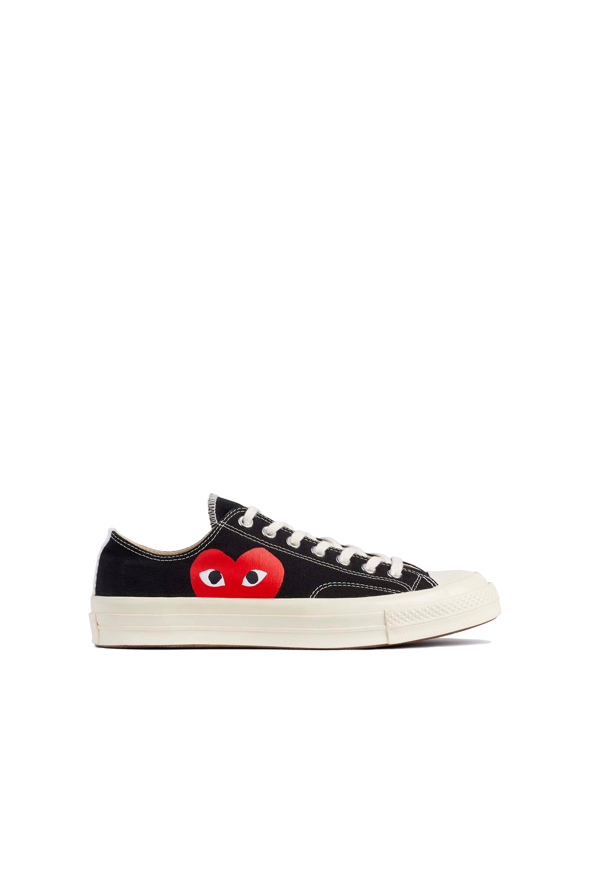Comme des Gar ons Play Chuck Taylor Red Heart Low Sneakers Black