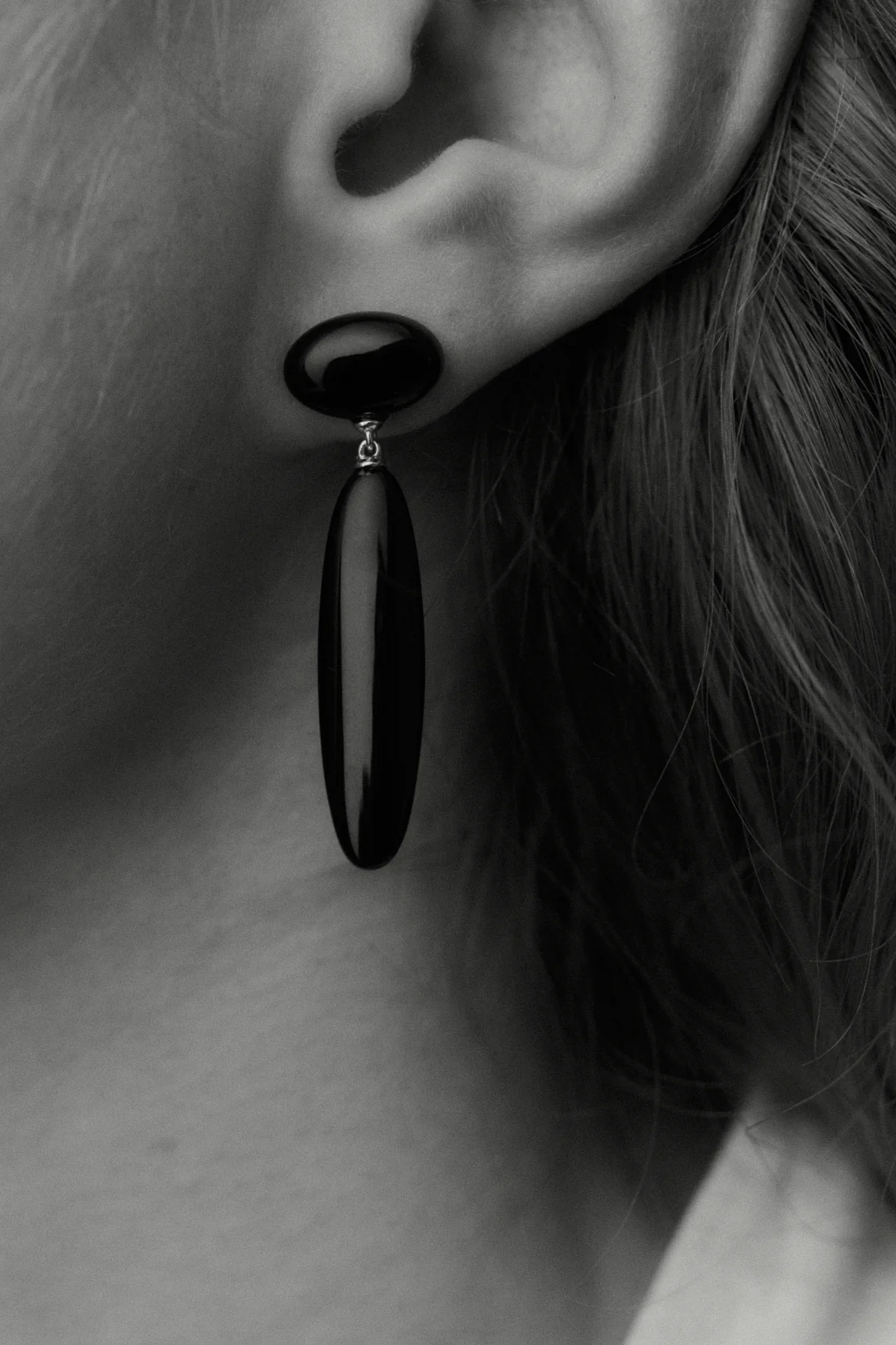Dagny Long Earrings Silver