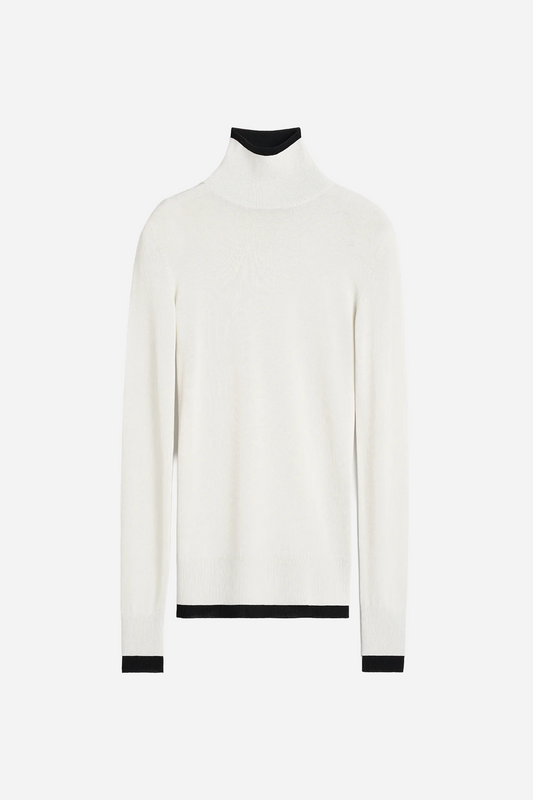 Fitted Ribbed Top Off-White