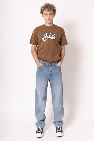 Aaron Pant Blue Burst Washed