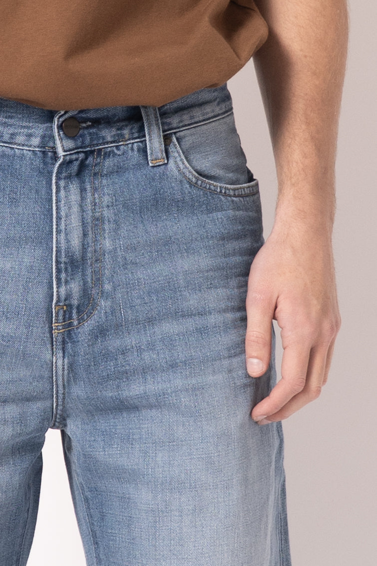 Aaron Pant Blue Burst Washed