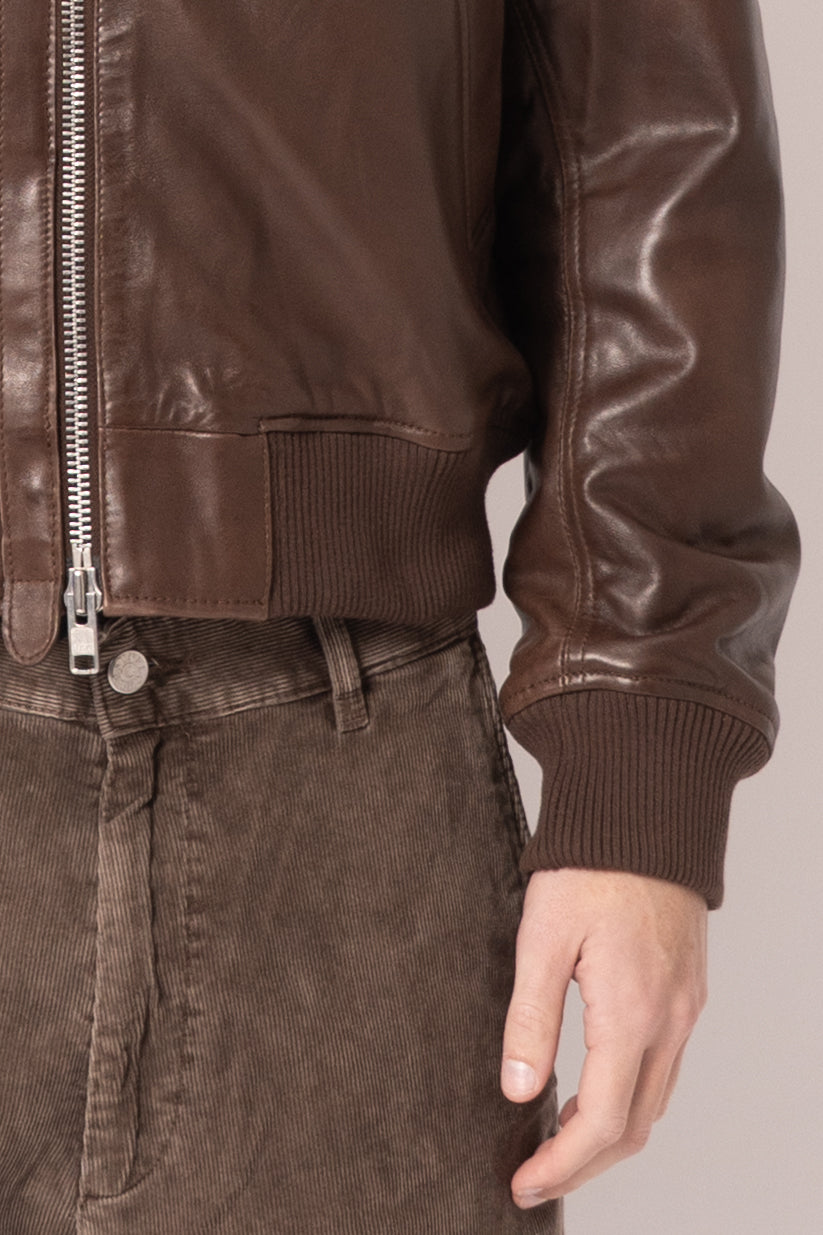 LEATHER FLIGHT JACKET
