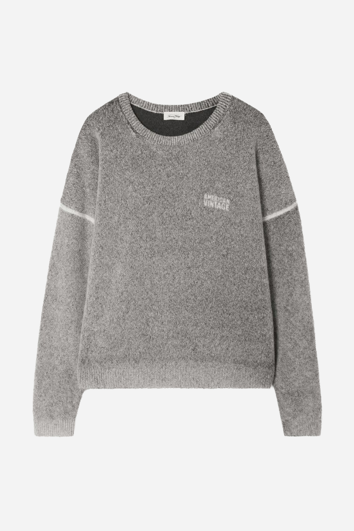 Pull Ml Col Rond Carbone