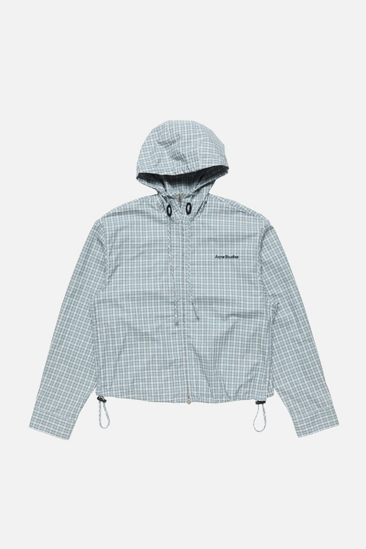 Striped Cotton Jacket Blue White