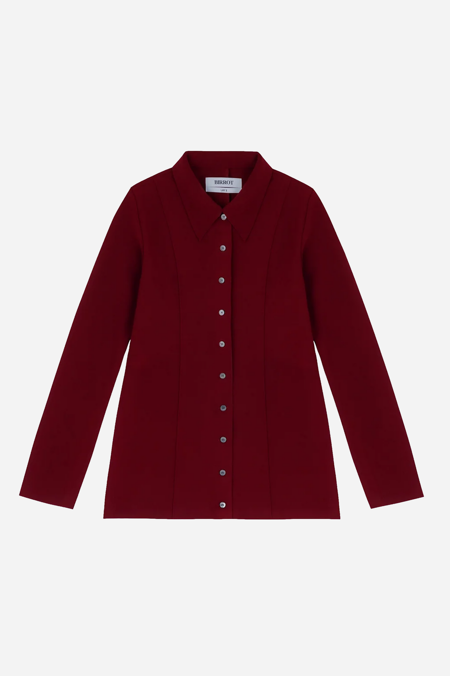 Lay2 Fitted Shirt Burgundy