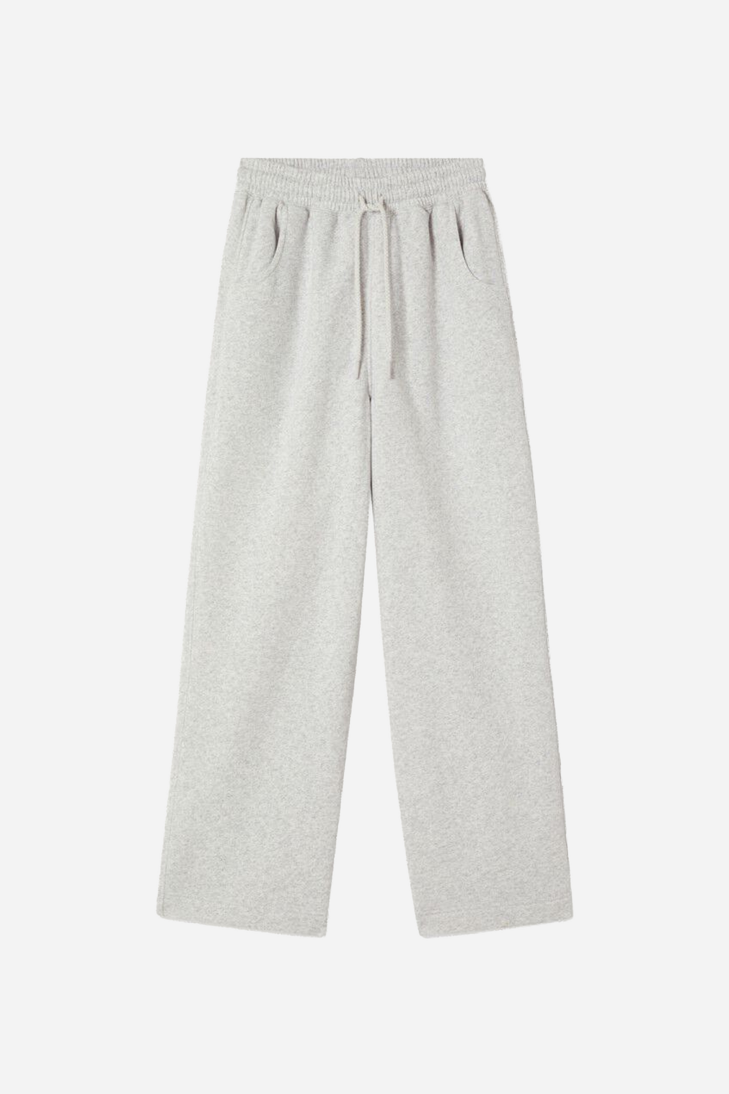 Jogging Droit Gris Chiné