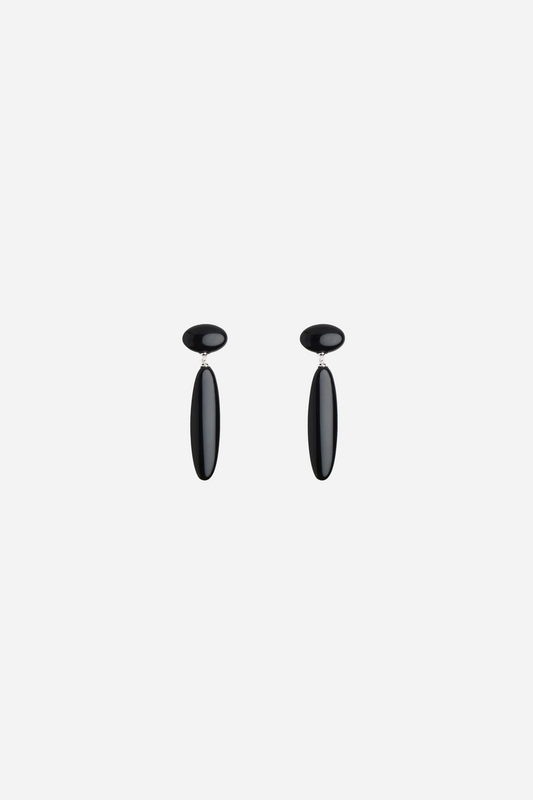 Dagny Long Earrings Silver