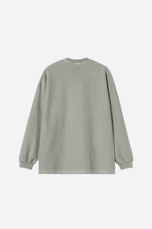 L/S Loose Pocket T-Shirt Shady Green