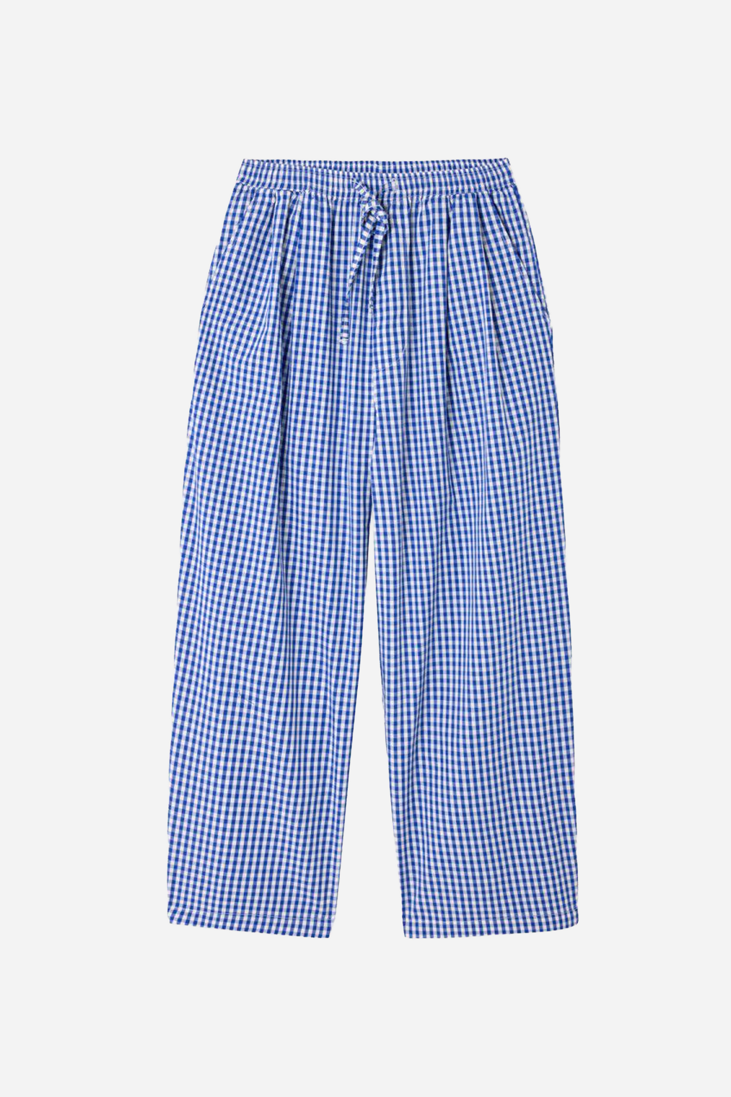 Ekirow Trousers Blue Gingham
