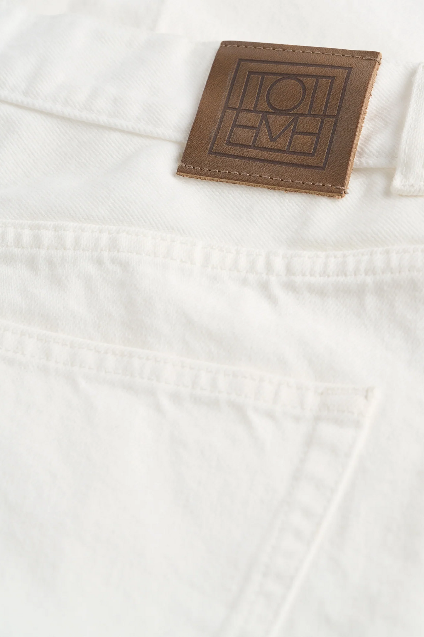 Denim Board Shorts White