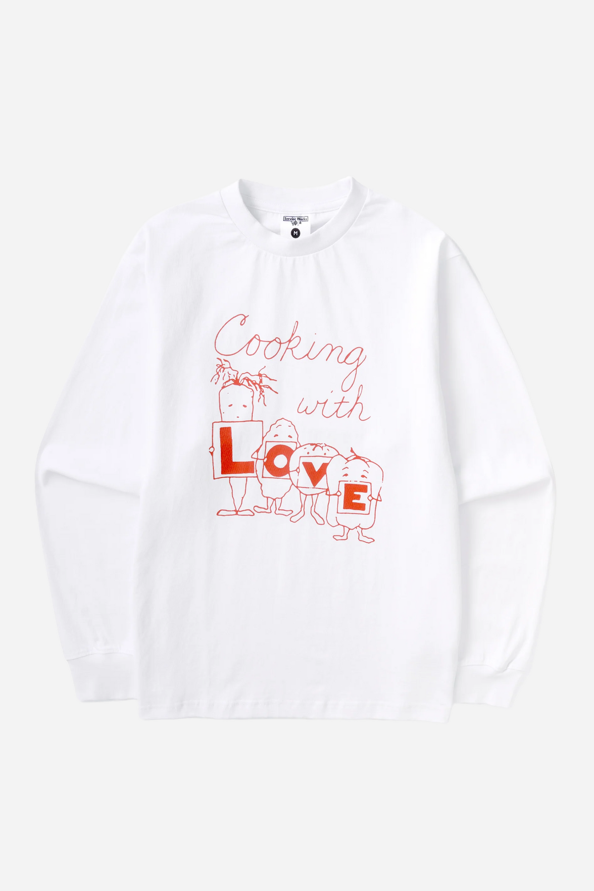 L O V E Long Sleeve Tee White