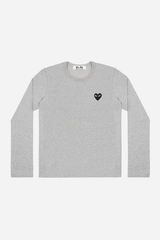 Black Heart LS T-shirt Grey