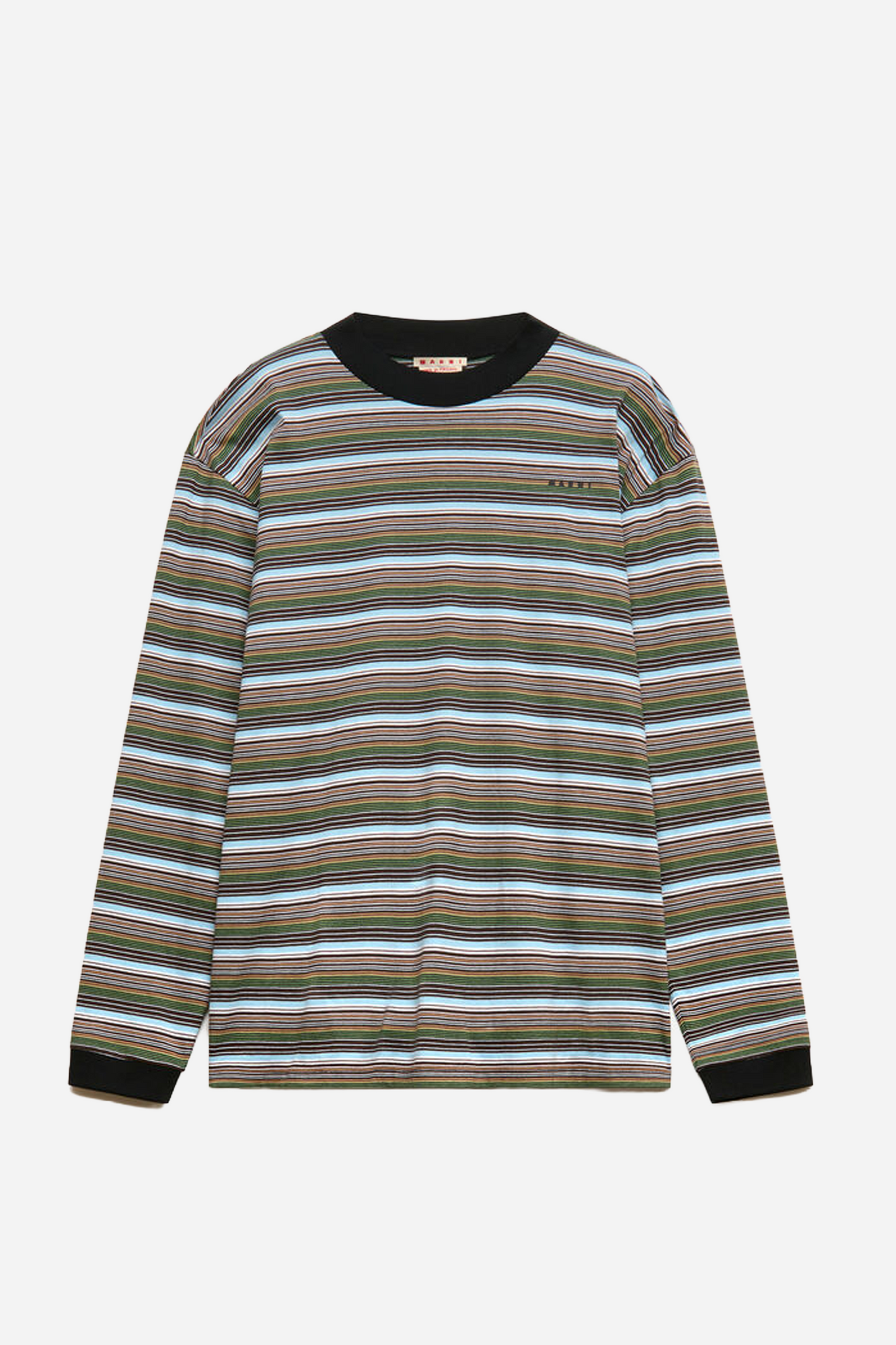 Multicolor Striped Long-Sleeved T-shirt