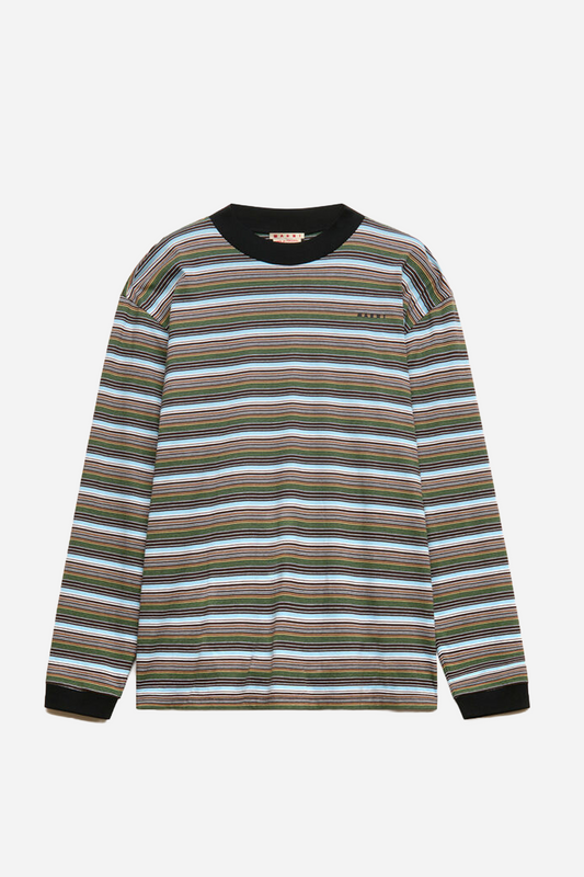 Multicolor Striped Long-Sleeved T-shirt