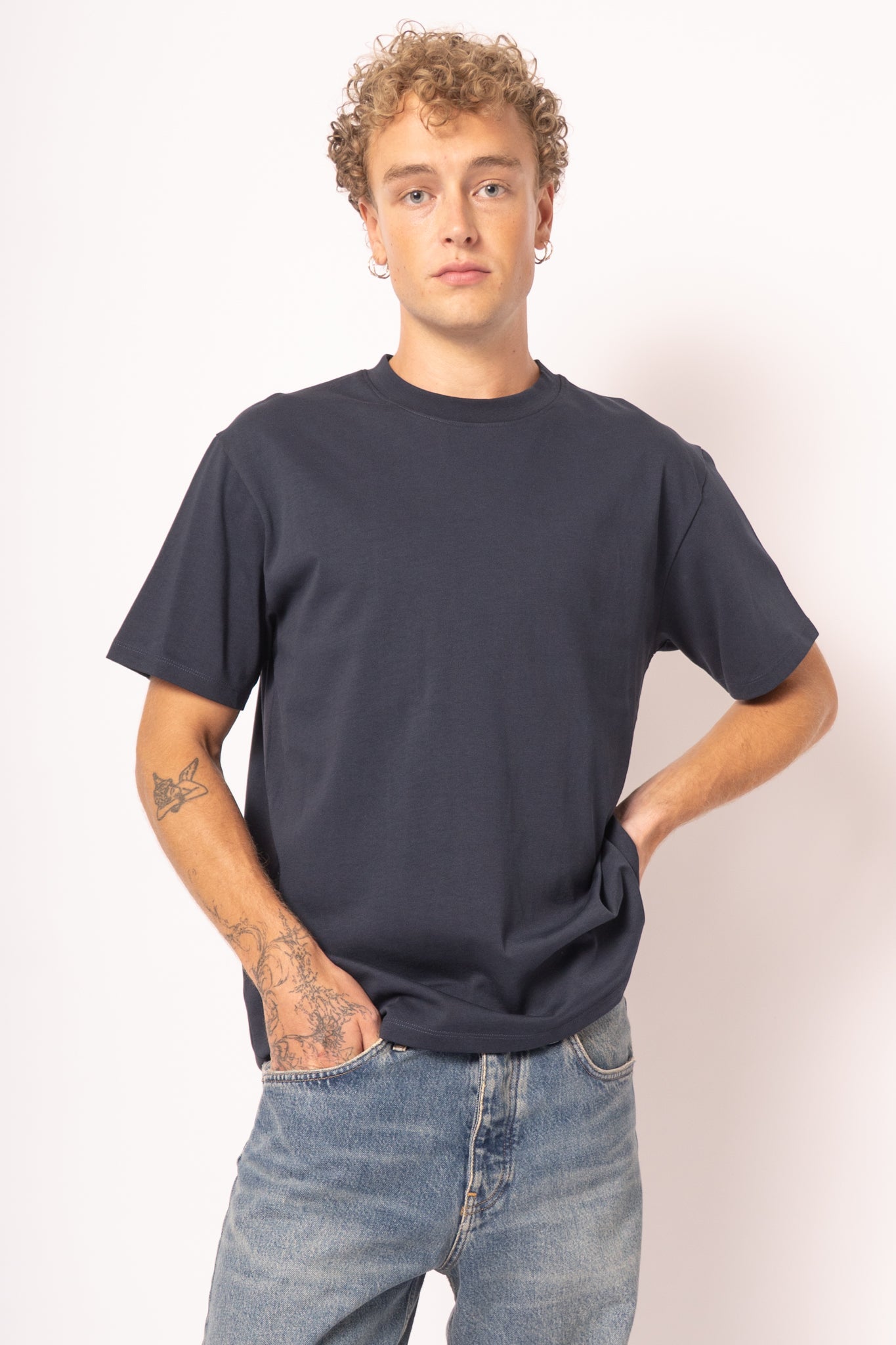 Nicholasst T-Shirt Navy Sky