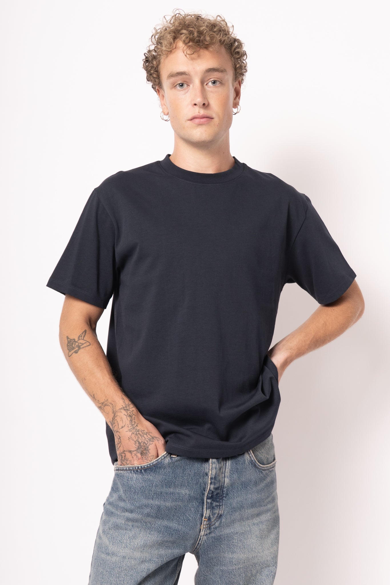 Nicholasst T-Shirt Navy Sky