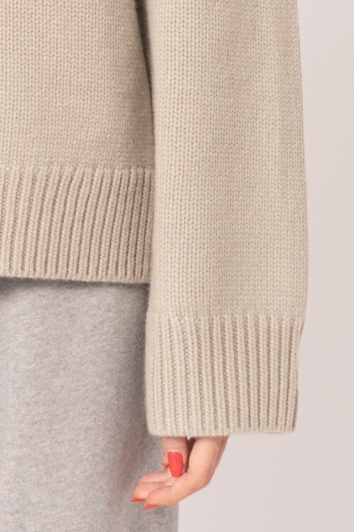 Oversized Lambswool Turtleneck Sage