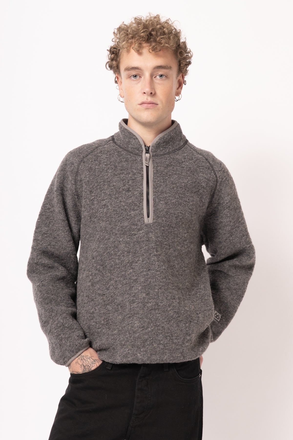 Kaldi Half Zip Dark Brown