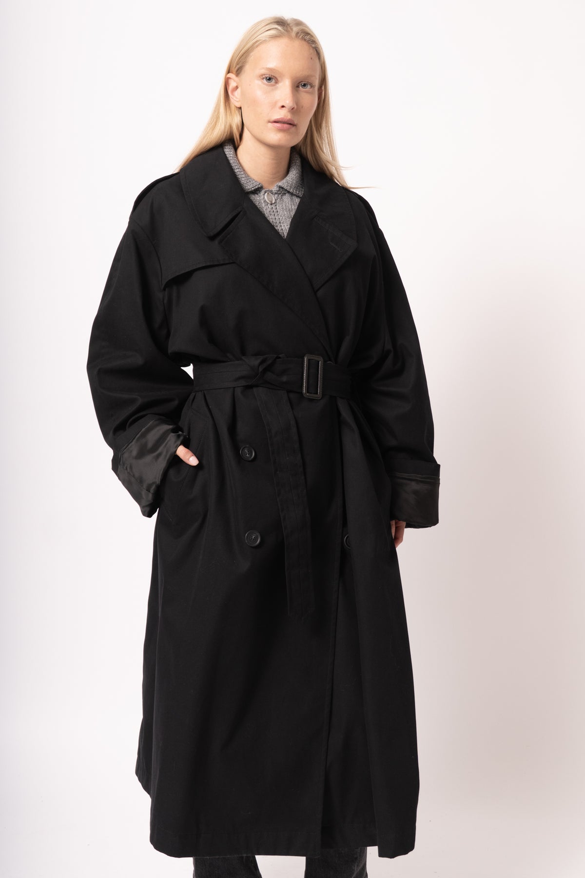 MM6 Trench Coat Black