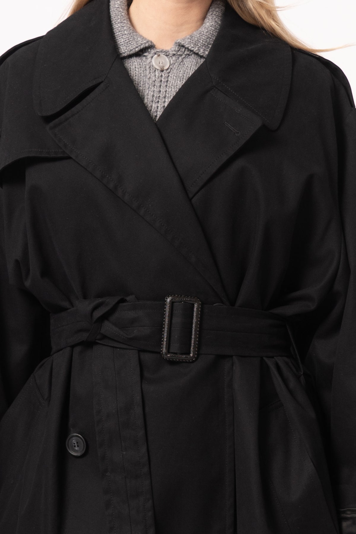 MM6 Trench Coat Black