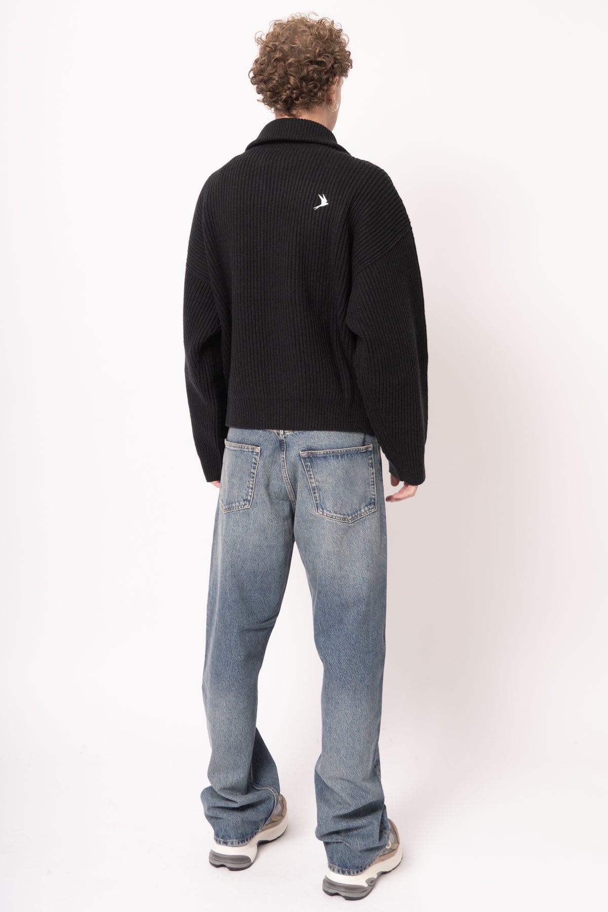Vonarstraeti Zipped Sweater Sort
