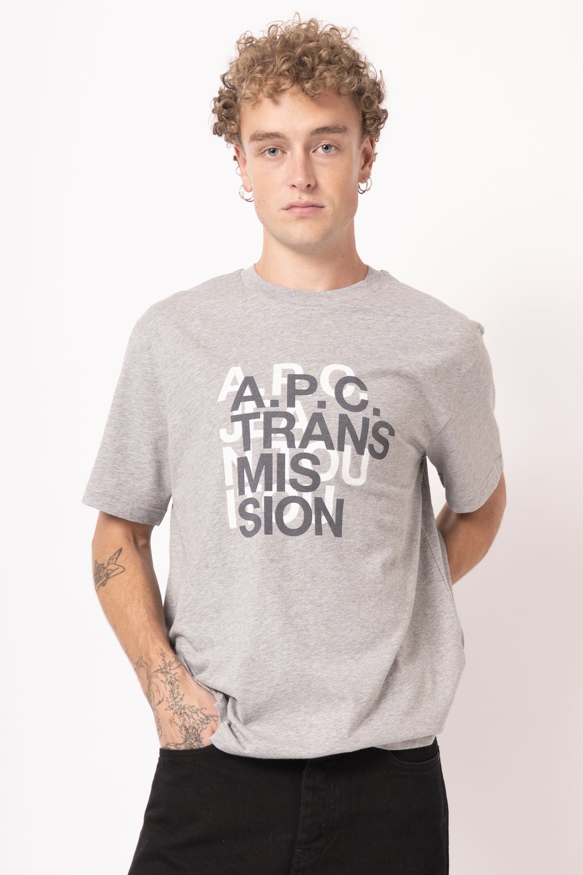 T-Shirt Transmission Gris Chiné